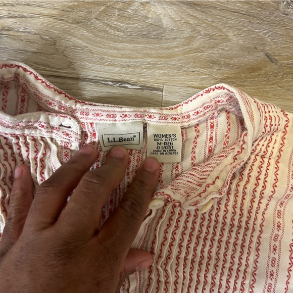 ◾️LL Bean Flannel Cotton Nightie Dress - Picture 8 of 10